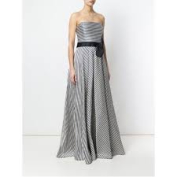 Halston Heritage Dresses & Skirts - Halston Heritage Women's striped strapless Ball Go
